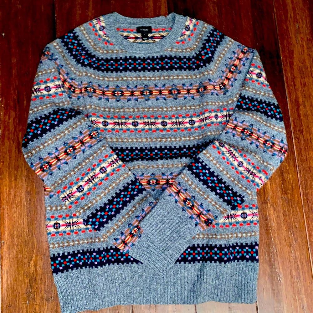 J.Crew men’s sweater, size men’s small wool crew neck